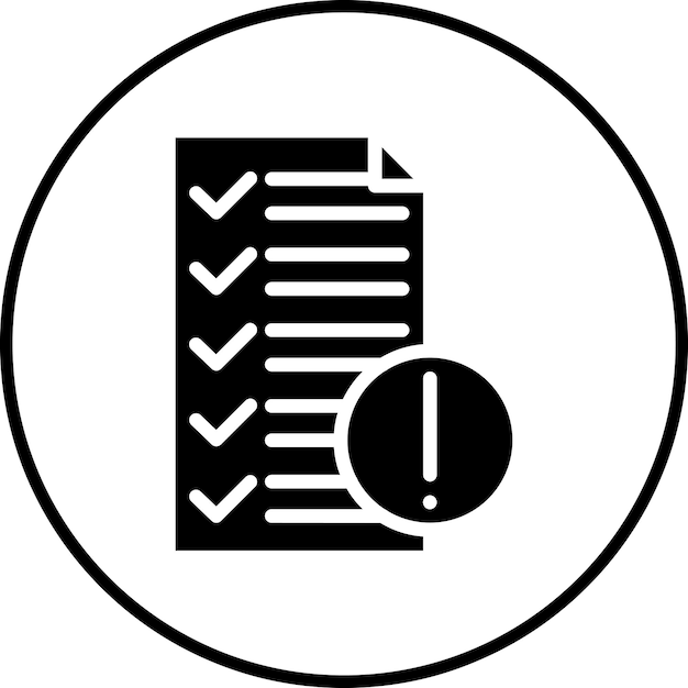 Imagen vectorial del icono de riesgo de cumplimiento Puede utilizarse para la gestión de riesgos