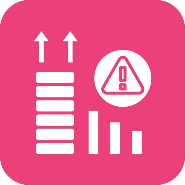 Imagen vectorial del icono de riesgo de inversión Se puede utilizar para el emprendimiento