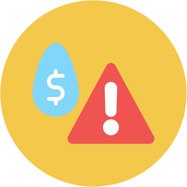 Imagen vectorial del icono de riesgo de liquidez Puede utilizarse para la banca