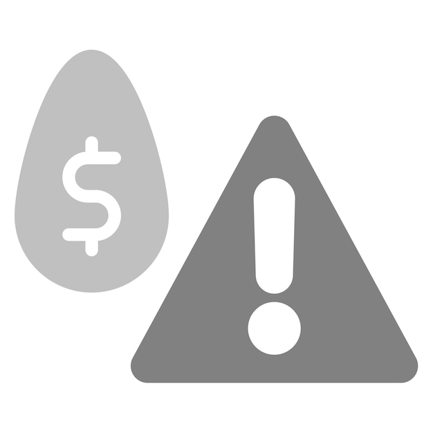 Imagen vectorial del icono de riesgo de liquidez Puede utilizarse para la banca