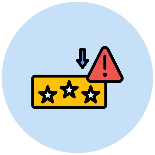 Imagen vectorial del icono de riesgo de reputación Se puede utilizar para la banca