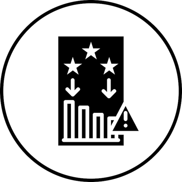 Imagen vectorial del icono de riesgo de reputación Puede utilizarse para la gestión de riesgos