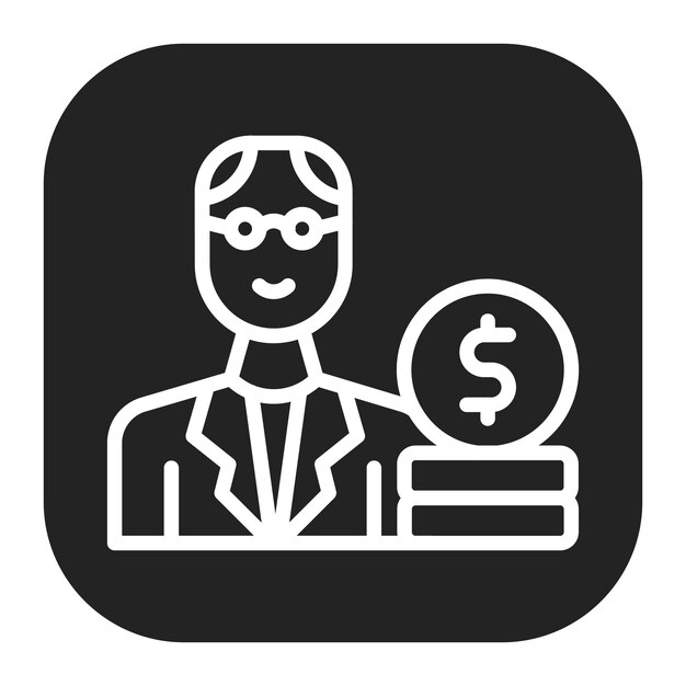 Imagen vectorial del icono de riqueza generacional Se puede utilizar para la herencia