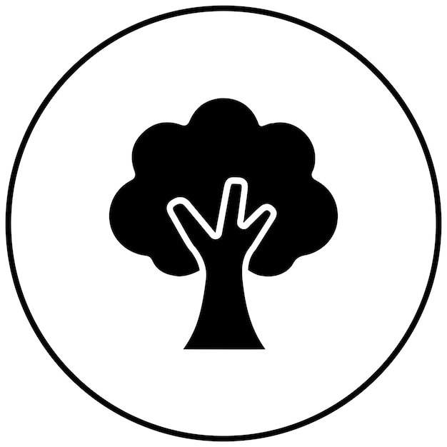 La imagen vectorial del ícono del roble se puede usar para los vikingos