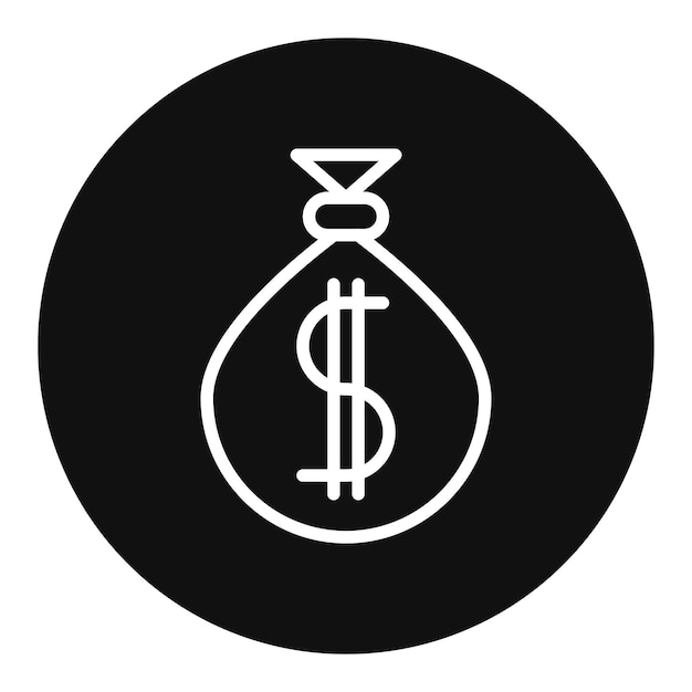 Imagen vectorial de icono de robo de banco Se puede usar para prisión