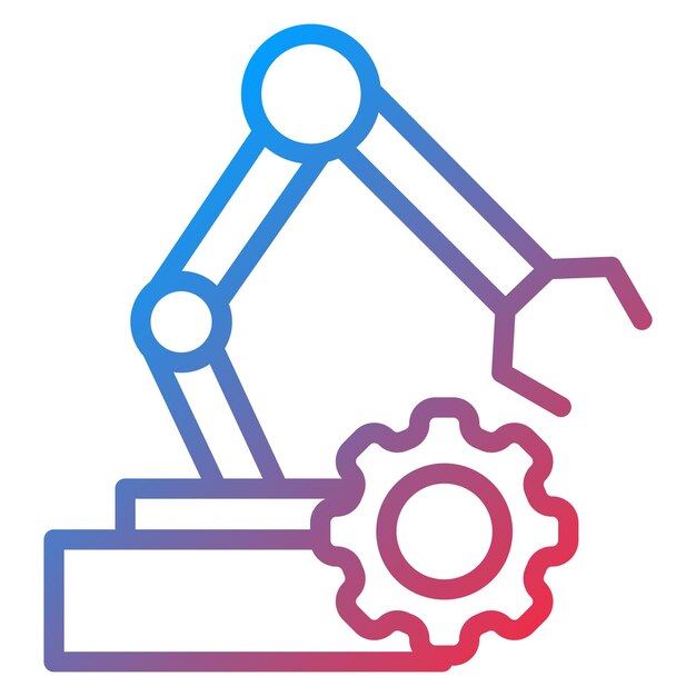 Imagen vectorial de icono de robot autónomo Puede usarse para robótica