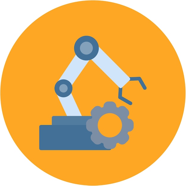Imagen vectorial de icono de robot autónomo Puede usarse para robótica