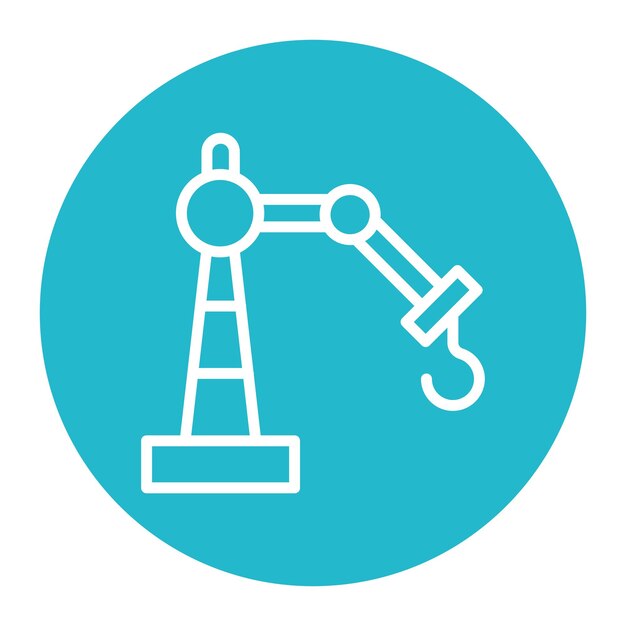Imagen vectorial de icono de robot industrial Se puede utilizar para la industria