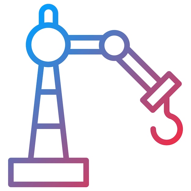 Imagen vectorial de icono de robot industrial Se puede utilizar para la industria