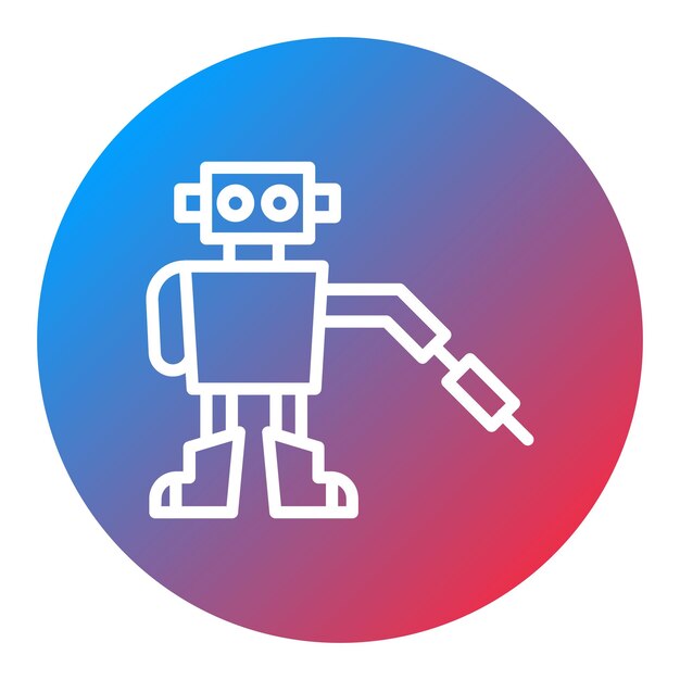 Imagen vectorial de icono de robot médico Se puede usar para robótica