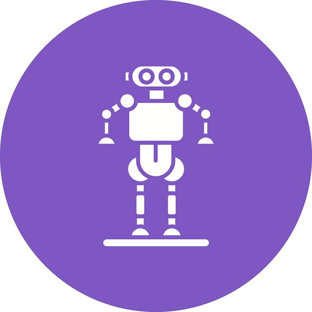 La imagen vectorial del icono del robot se puede usar para el futuro