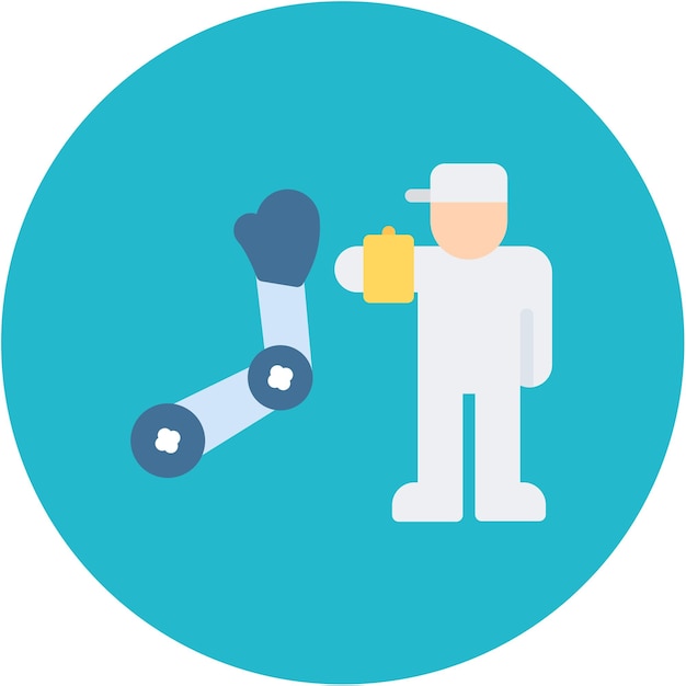 Imagen vectorial del icono del robot teledirigido Se puede utilizar para la robótica