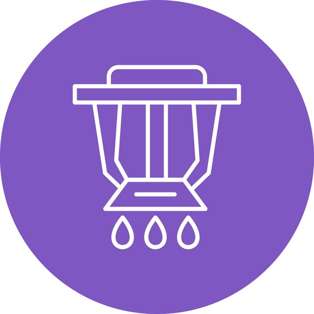Imagen vectorial del icono del rociador Se puede utilizar para protección y seguridad