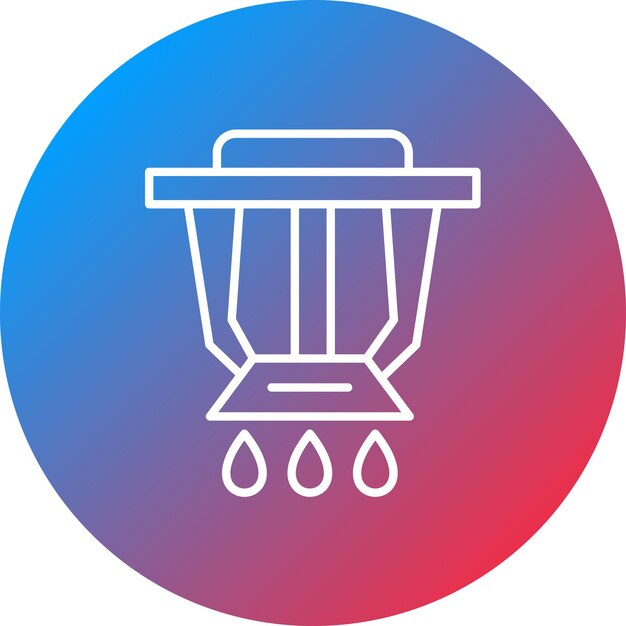 Imagen vectorial del icono del rociador Se puede utilizar para protección y seguridad