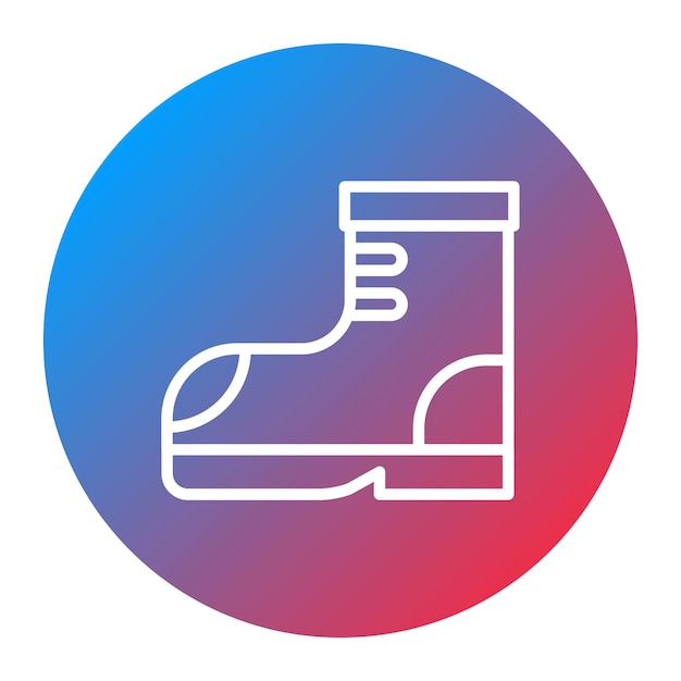 La imagen vectorial del icono de Rocker Boots se puede usar para Rock and Roll
