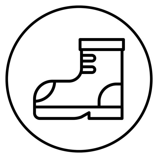 La imagen vectorial del icono de Rocker Boots se puede usar para Rock and Roll