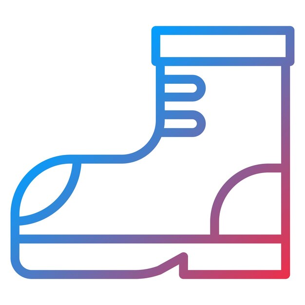 La imagen vectorial del icono de Rocker Boots se puede usar para Rock and Roll