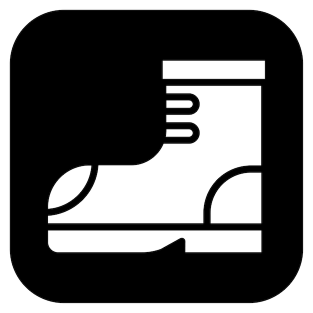 La imagen vectorial del icono de Rocker Boots se puede usar para Rock and Roll