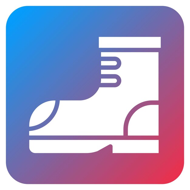 La imagen vectorial del icono de Rocker Boots se puede usar para Rock and Roll