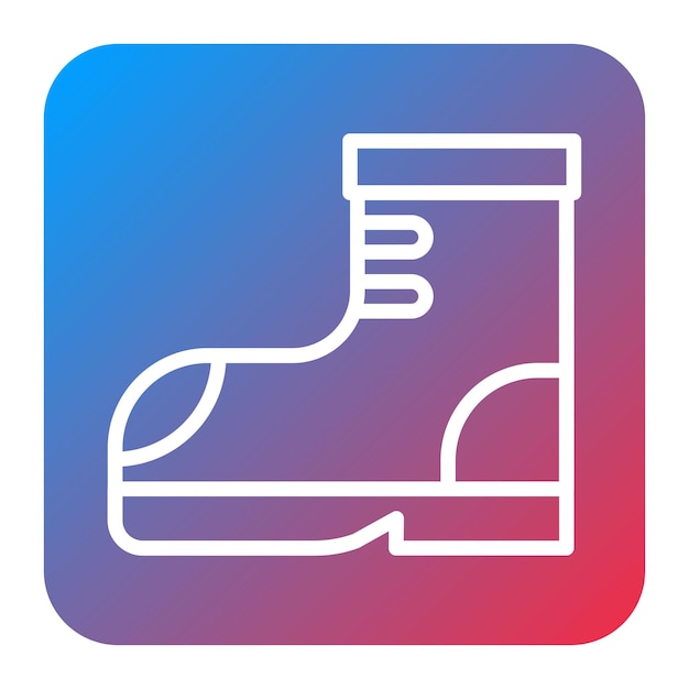 La imagen vectorial del icono de Rocker Boots se puede usar para Rock and Roll