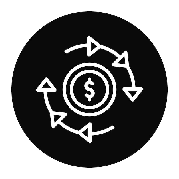 La imagen vectorial del icono de ROI se puede utilizar para el crowdfunding