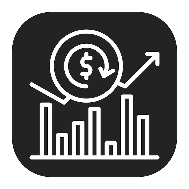 Imagen vectorial del icono de ROI Se puede utilizar para la investigación de mercado