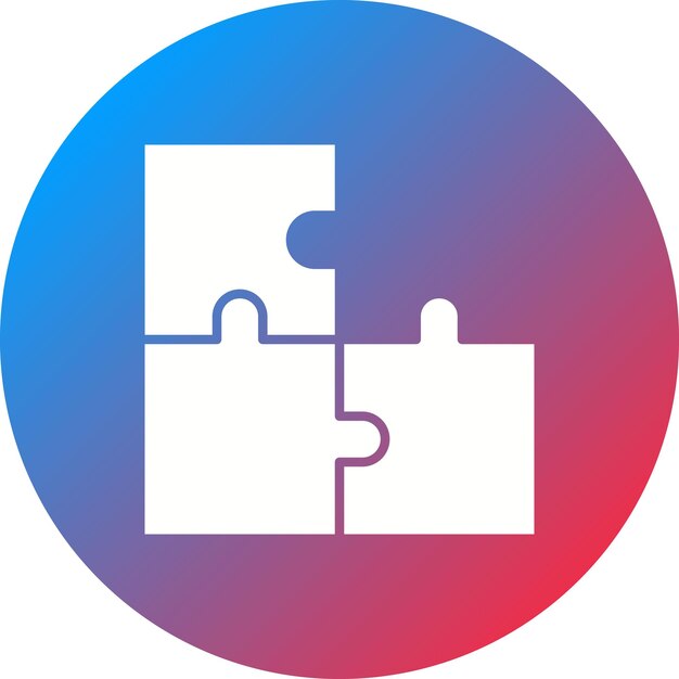 Imagen vectorial de icono de rompecabezas Se puede usar para entretenimiento