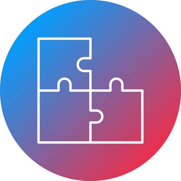 Imagen vectorial de icono de rompecabezas Se puede usar para entretenimiento