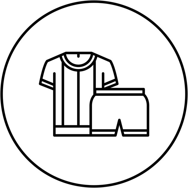 Imagen vectorial de icono de ropa deportiva Se puede usar para gimnasio