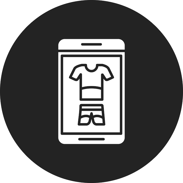 Imagen vectorial del icono de la ropa de ejercicio Se puede usar para la aplicación de entrenamiento