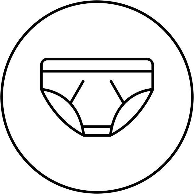 Imagen vectorial de icono de ropa interior Se puede usar para el comercio electrónico de moda