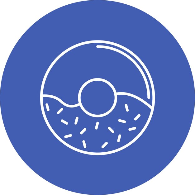La imagen vectorial del icono de las rosquillas se puede utilizar para la panadería
