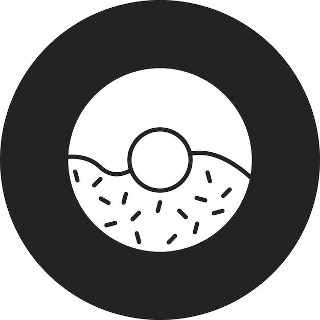La imagen vectorial del icono de las rosquillas se puede utilizar para la panadería