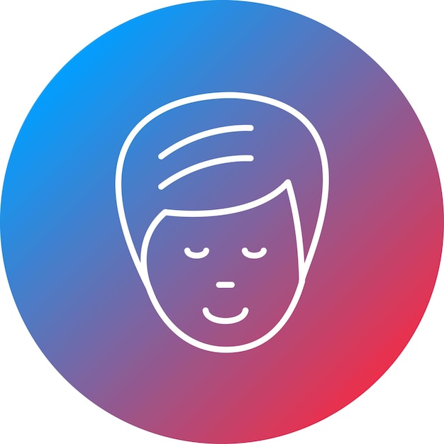 Imagen vectorial del icono del rostro masculino Se puede utilizar para el cuidado de la piel