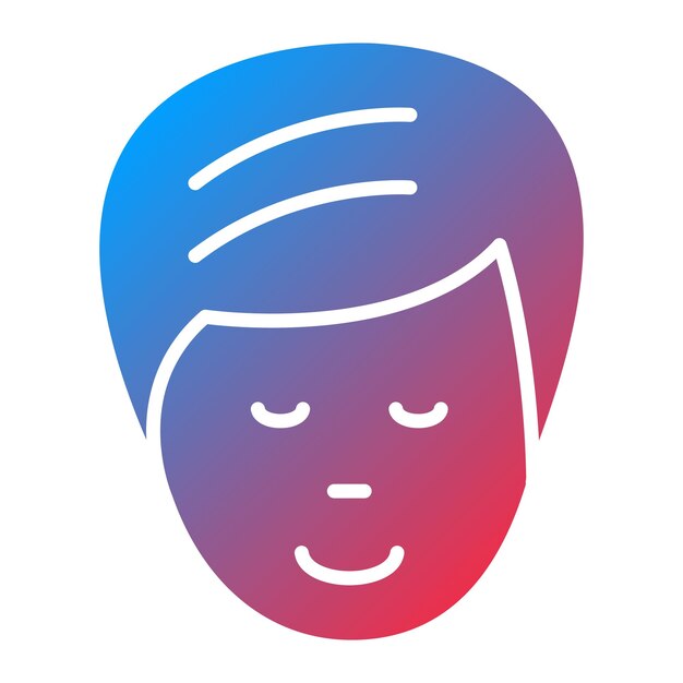 Imagen vectorial del icono del rostro masculino Se puede utilizar para el cuidado de la piel