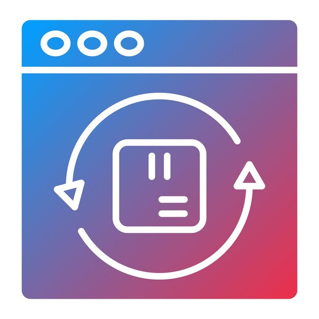 Imagen vectorial de icono de rotación Se puede utilizar para la experiencia del usuario