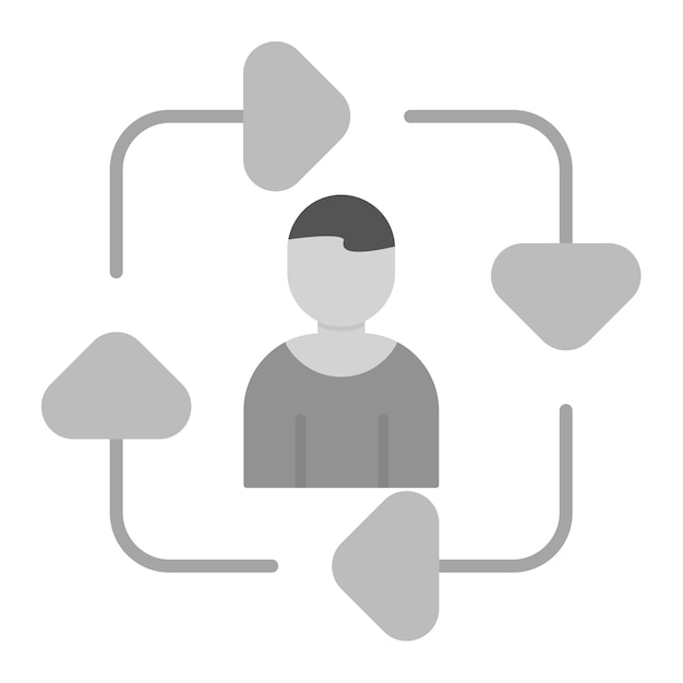 Imagen vectorial del icono de rotación de puestos de trabajo Puede utilizarse para personas de negocios