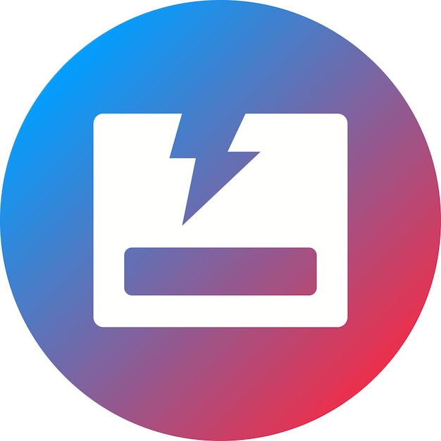 Imagen vectorial del icono de rotura Se puede utilizar para la logística