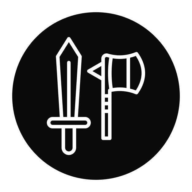 Imagen vectorial de icono de RPG Se puede usar para el comercio electrónico de juegos