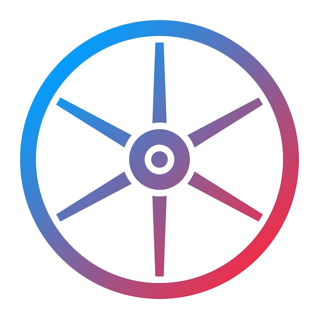 Imagen vectorial del icono de la rueda de madera Se puede usar para Wild West