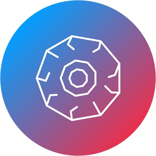 Imagen vectorial del icono de la rueda Se puede utilizar para la prehistoria