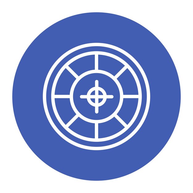 Imagen vectorial del icono de la ruleta francesa Se puede utilizar para el casino