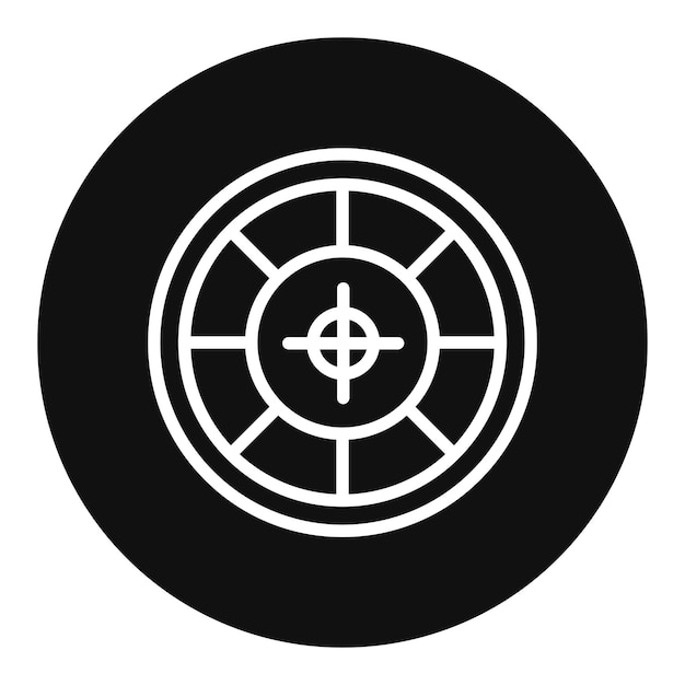 Imagen vectorial del icono de la ruleta francesa Se puede utilizar para el casino