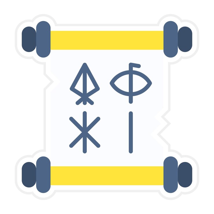 Vector la imagen vectorial del icono de las runas se puede usar para medieval