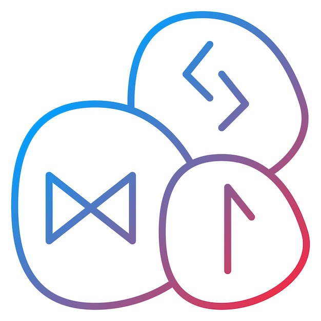 La imagen vectorial del icono de las runas se puede usar para los vikingos