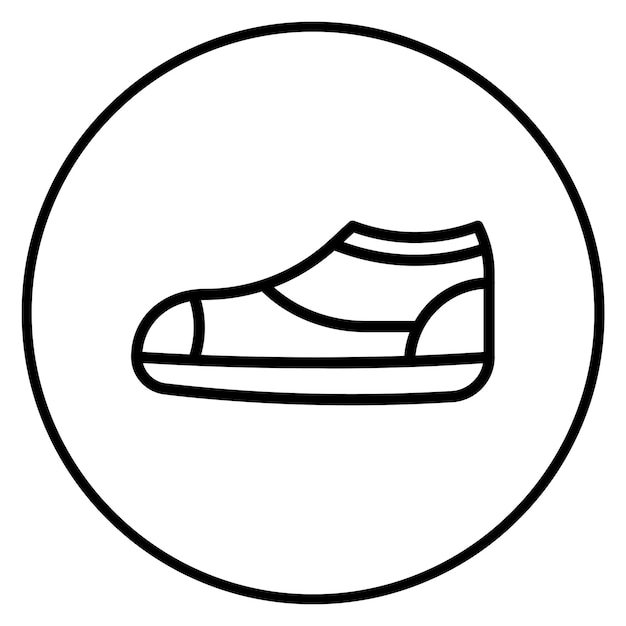La imagen vectorial del icono de Running Shoes se puede usar para la maratón