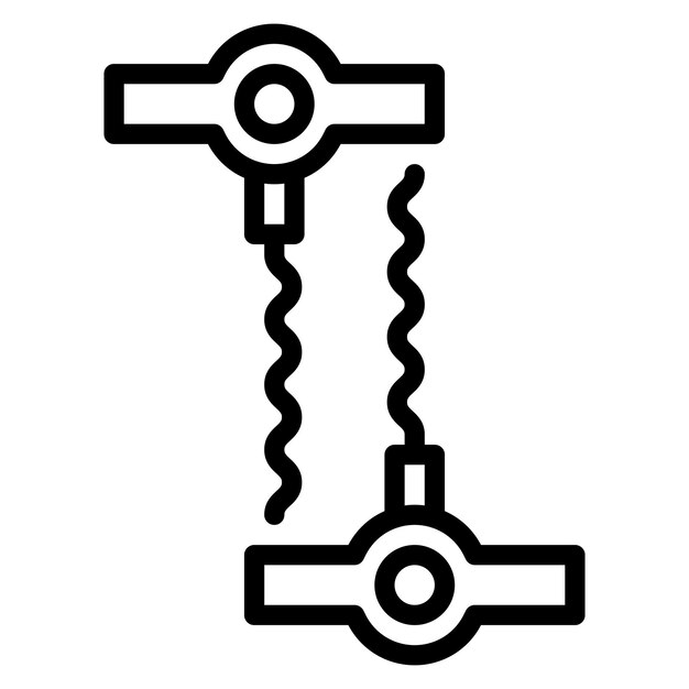 Imagen vectorial del icono del sacacorchos Puede utilizarse para Bar