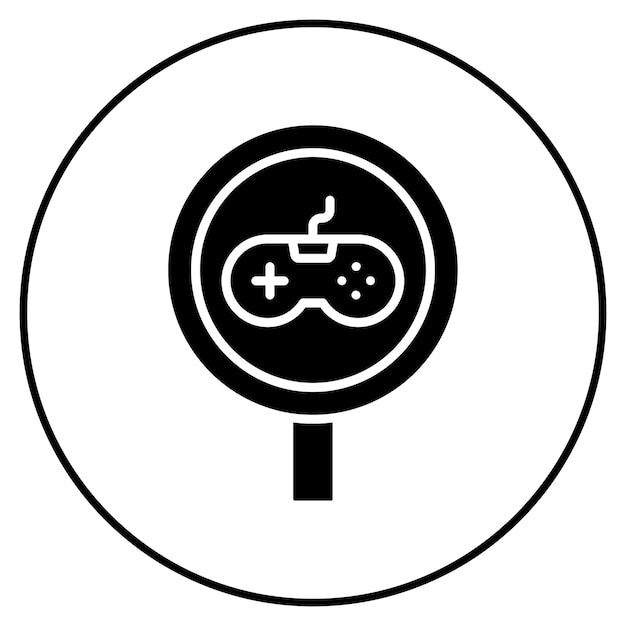 Imagen vectorial del icono de la sala de juegos Se puede usar para Office