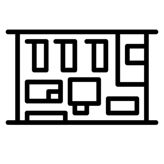 Imagen vectorial del icono de la sala de recuperación Se puede utilizar para cirugía plástica y estética