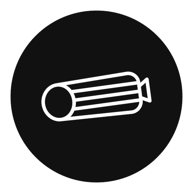Imagen vectorial del icono del salame Se puede usar para el Oktoberfest